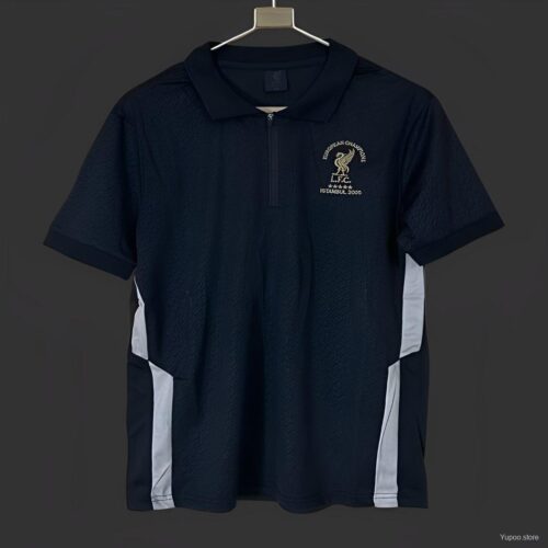 25/26 Liverpool Istanbul 2005 Print Polo Black Jersey