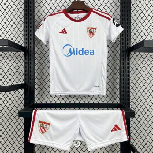 25/26 Kids Sevilla FC Home Jersey