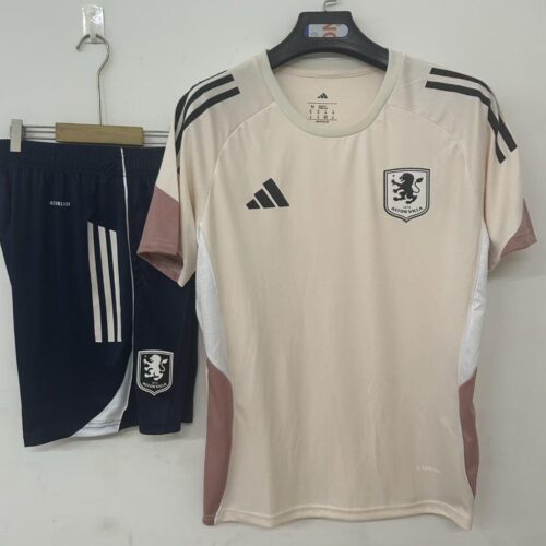25/26 Aston Villa Pre-Match Jersey khaki+ Shorts