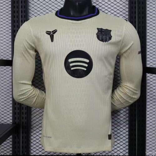 Player Version 25/26 Barcelona  Away Long Sleeve Jersey