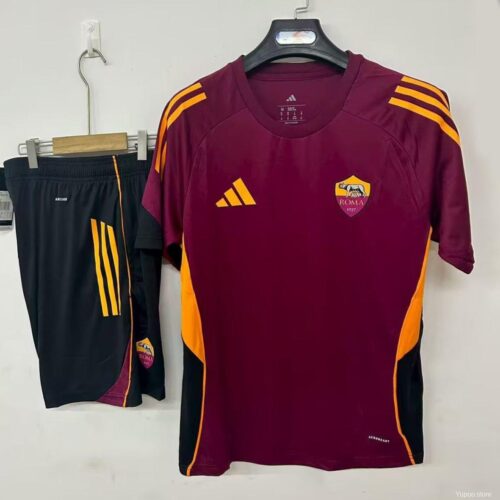 25/26 Roma Pre-Match Jersey Red+ Shorts