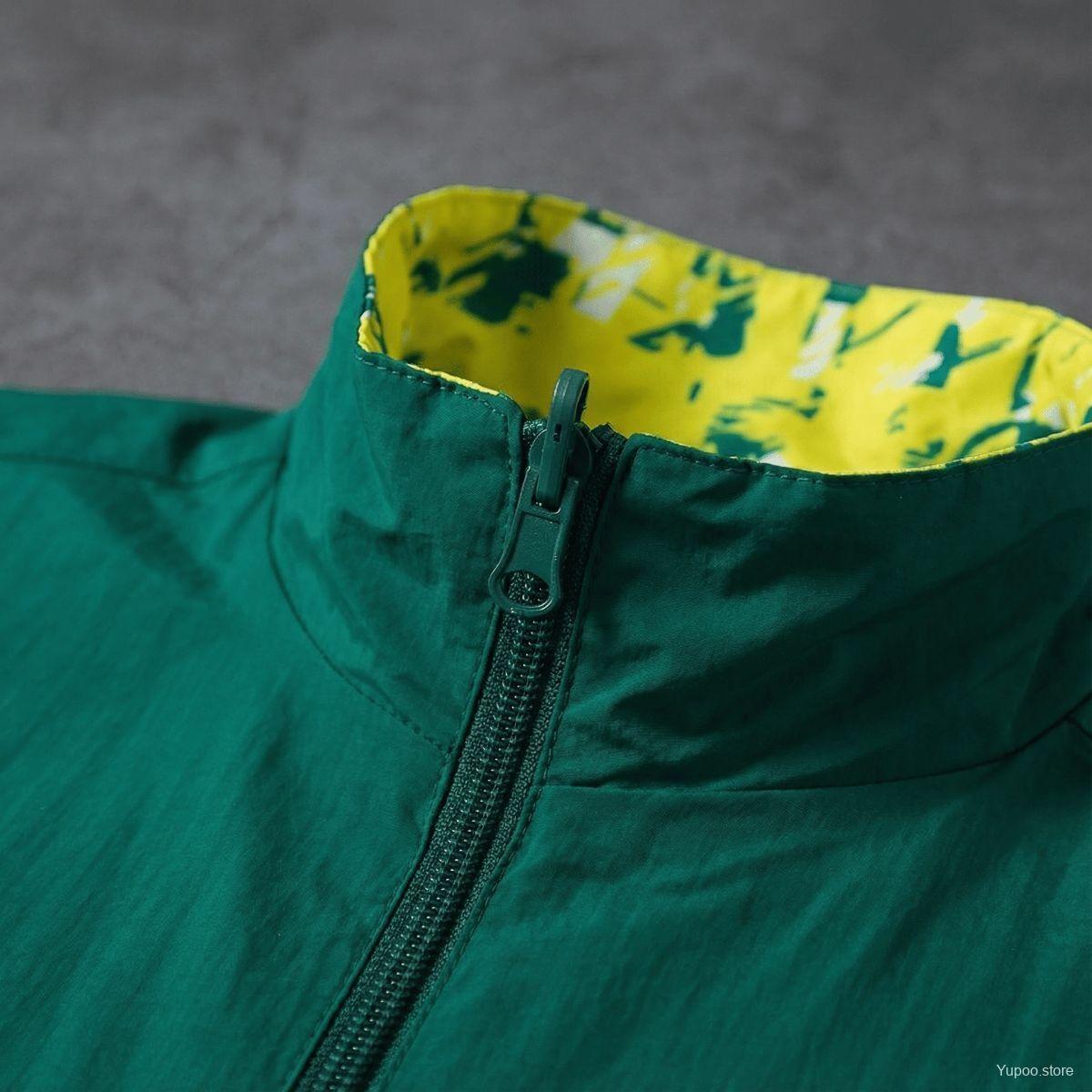 2026 Real Betis Green And Yellow Reversible Full Zipper Jacket - Image 3
