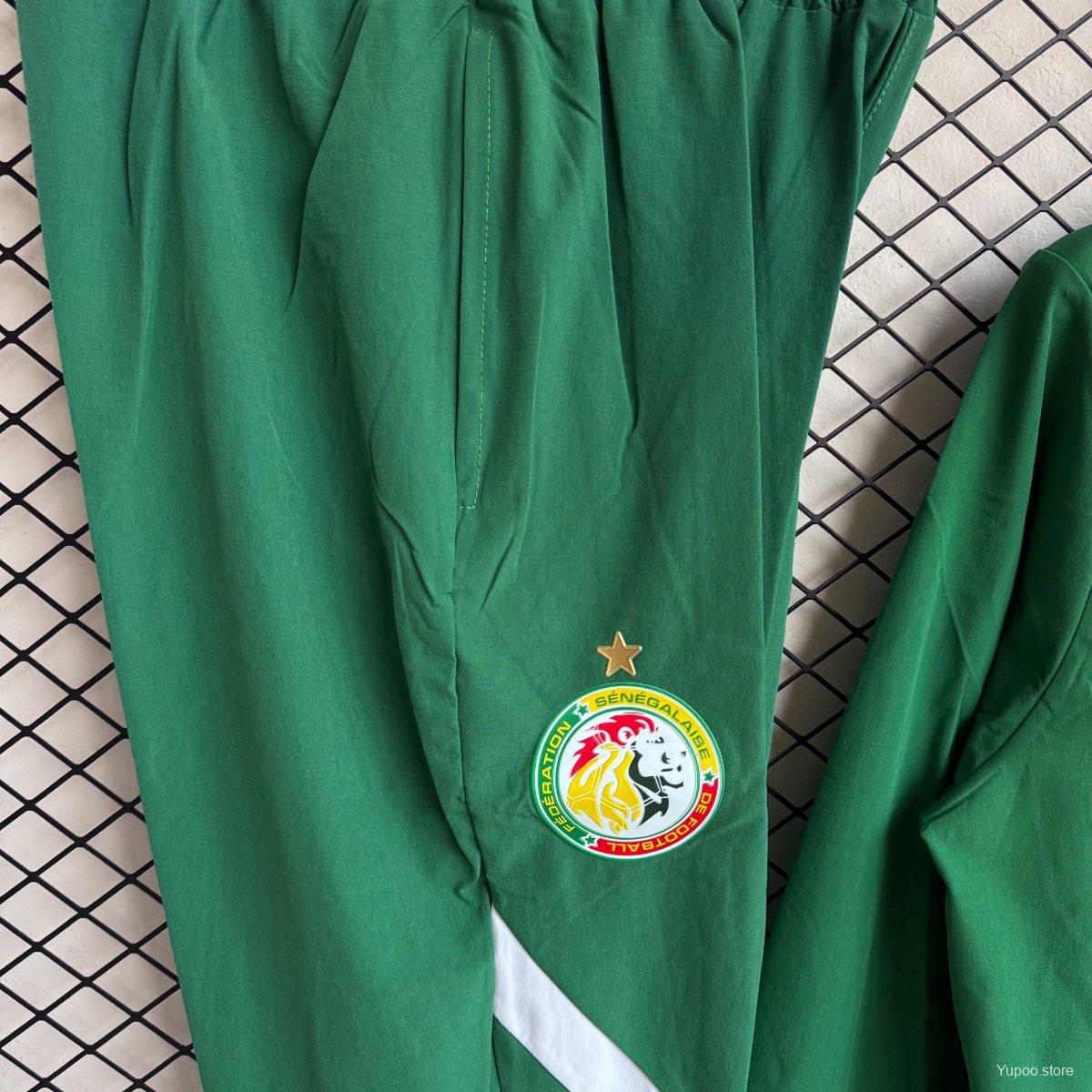 25/26 Senegal National Team Green Full zipper Jacket Tracksuit+ long pants - Image 6