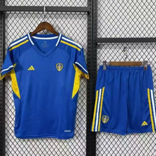 25/26 Kids Leeds United Away Blue Jersey