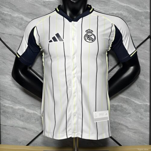 Player Version 25/26 Real Madrid US Pack Baseball Jersey