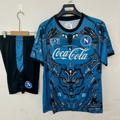 25/26 Napoli Training Pre-Match Jersey Blue+ Shorts