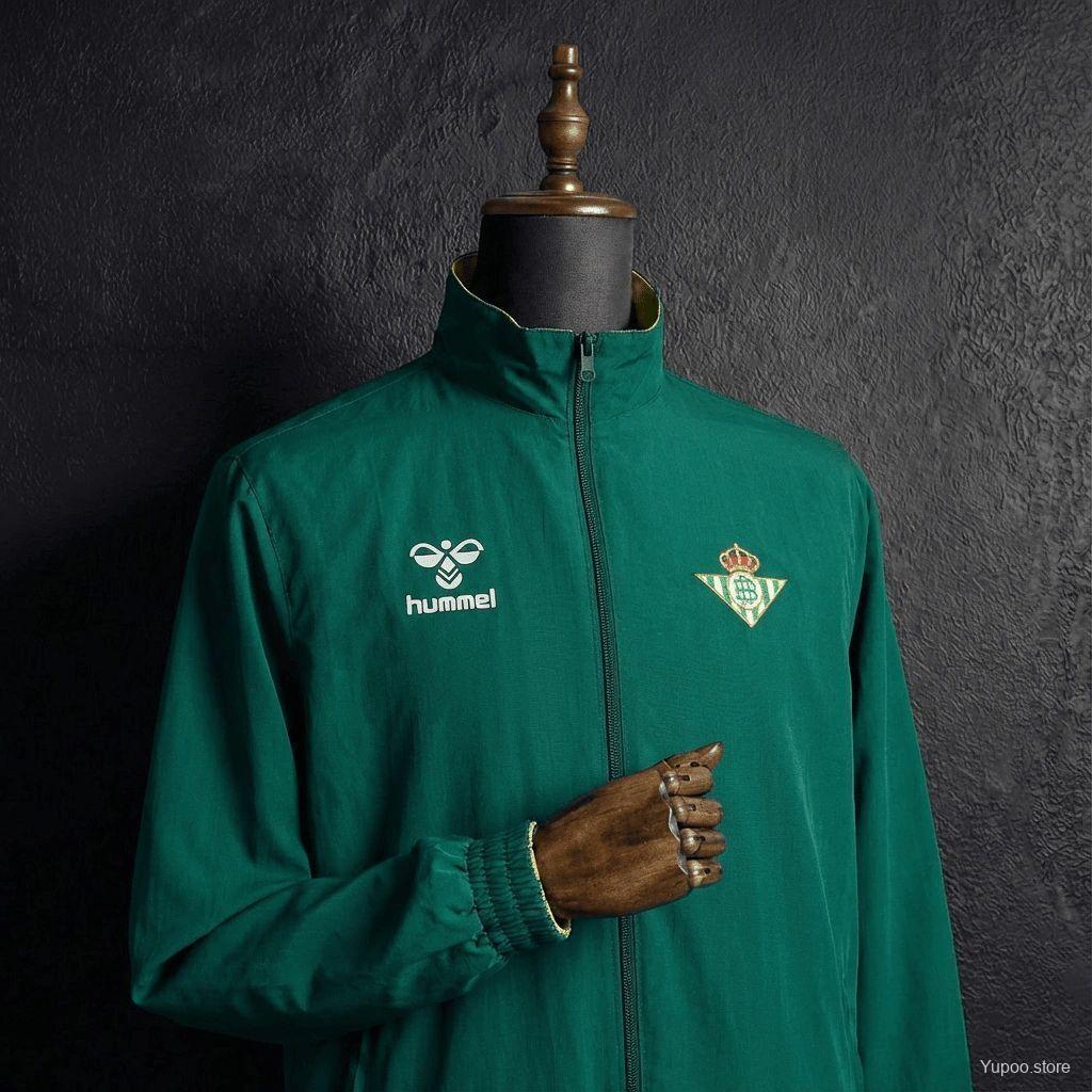 2026 Real Betis Green And Yellow Reversible Full Zipper Jacket - Image 7
