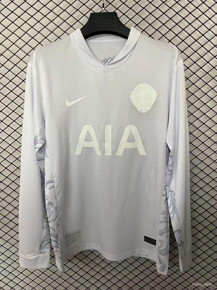 25/26 Tottenham Hotspur 125Th Anniversary White Long Sleeve Jersey - Image 4