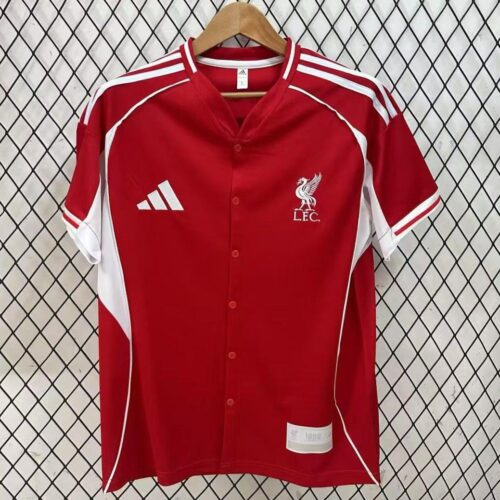25/26 Liverpool US Pack Baseball Red Jersey