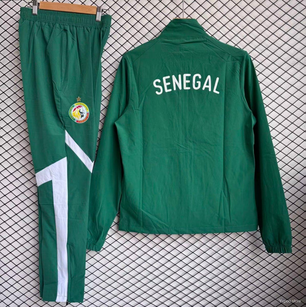 25/26 Senegal National Team Green Full zipper Jacket Tracksuit+ long pants - Image 5