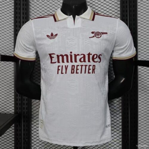Player Version 25/26 Arsenal Third White Jersey